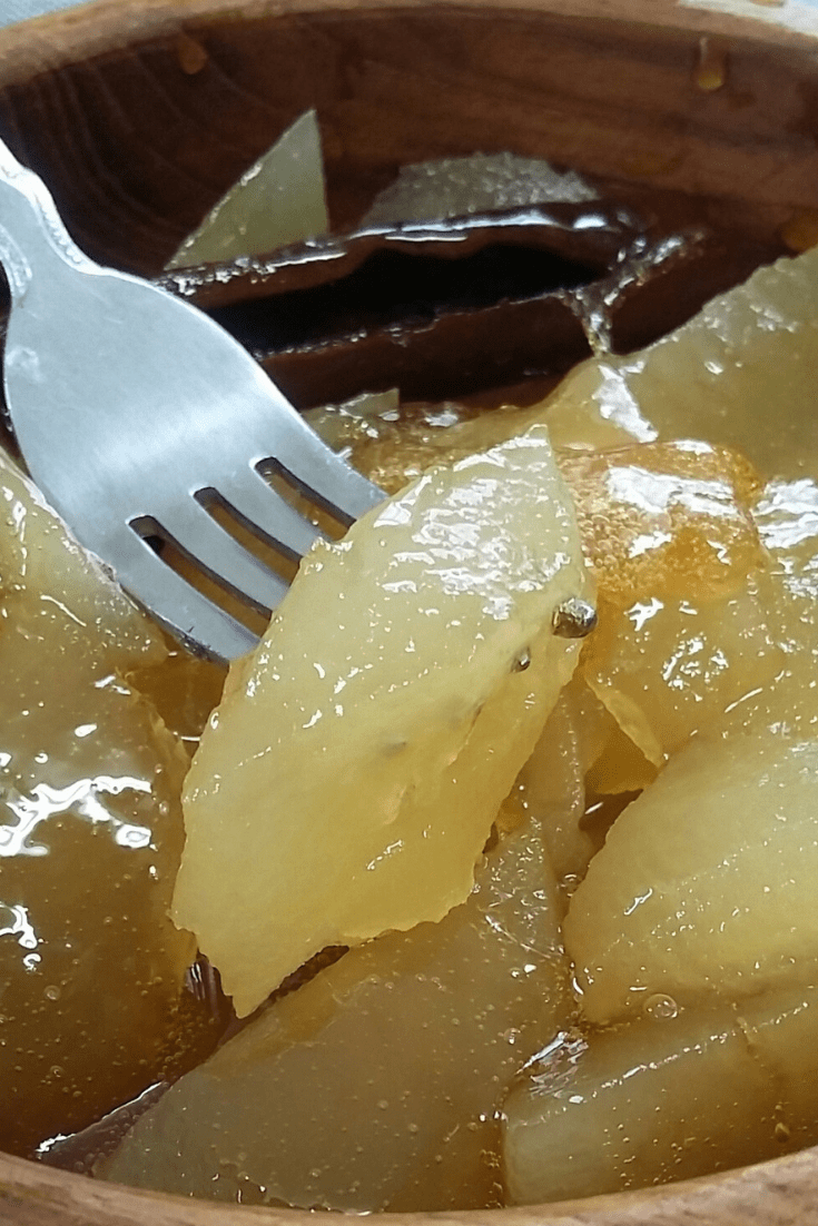 Poached Pears, Apples, or any Fruit, Recipe