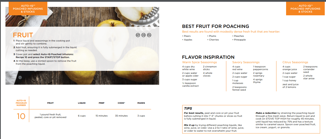 Poached Fruit & Apples Recipe
