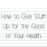 How to Give Stuff Up for the Good of Your Health