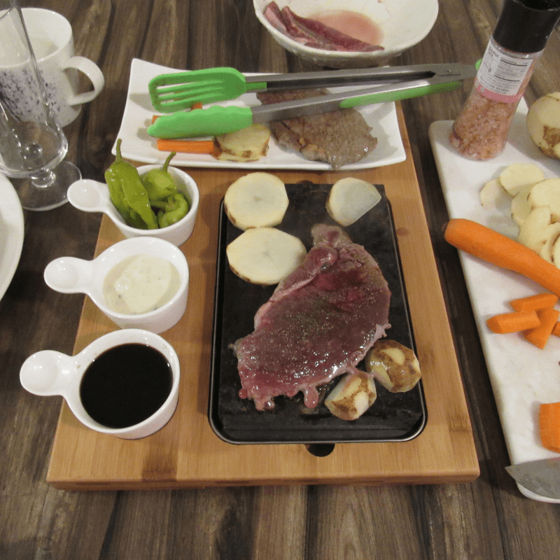 Good Cooking with my Steak Stone Deluxe Serving Set 