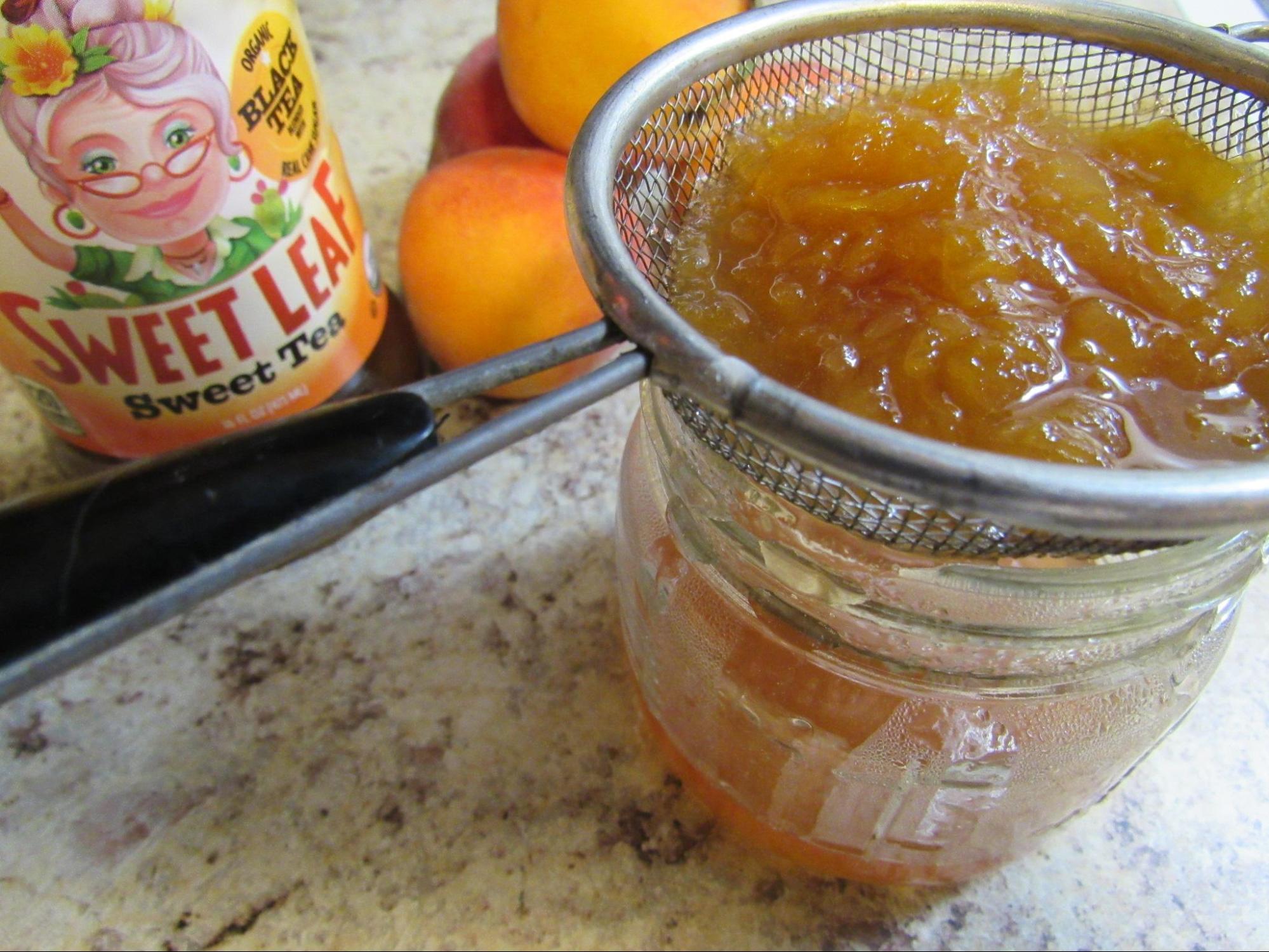 Step #3 When your fruit juice has reached a nice consistency, drain. Save the juice in a jar which will need to be refrigerated for a day.