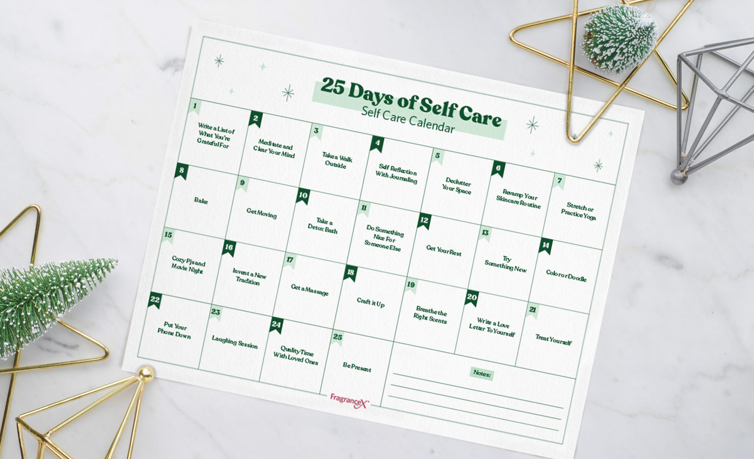 25 Days of Self-Care To Treat Yourself During The Holidays