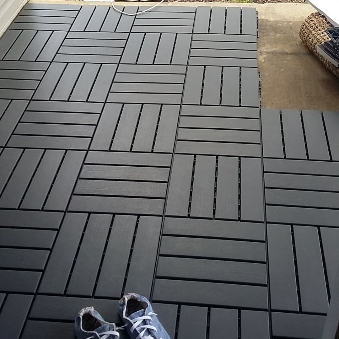 D.I.Y. Ikea Interlocking Floor Tiles project - Shabby Chic Boho