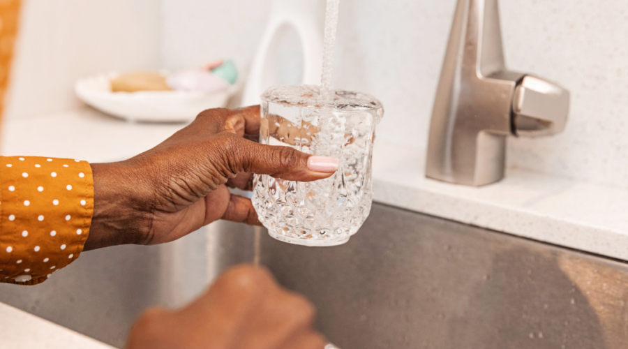 How do you fix bad tasting tap water?