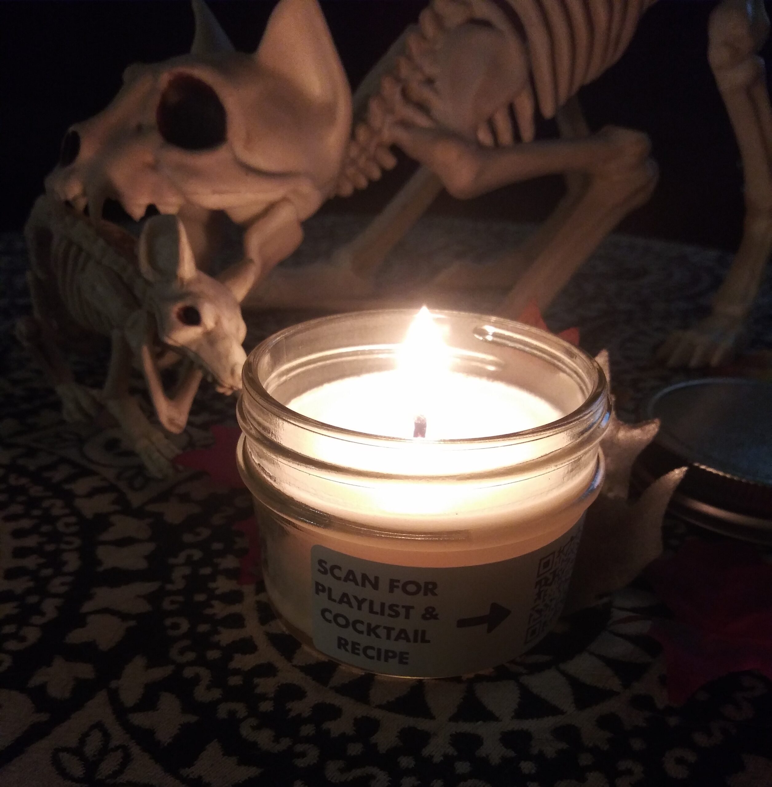 Halloween Spooks with Bone Daddy Candle 